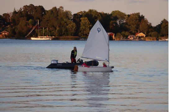 Träning i Ranängen- Optimist Grön Tjej (Höst)